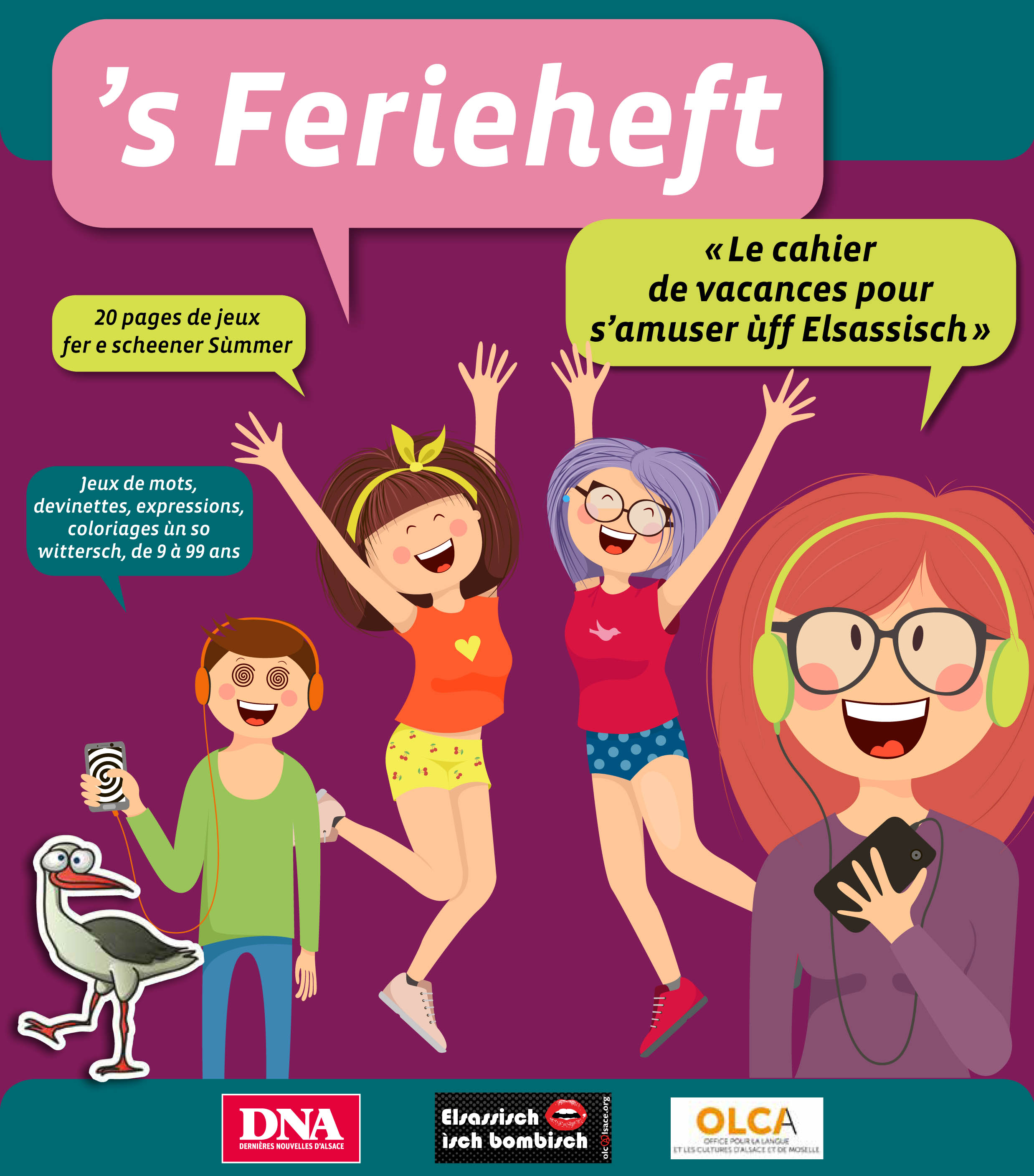 Ferieheft - cahier de vacances en alsacien