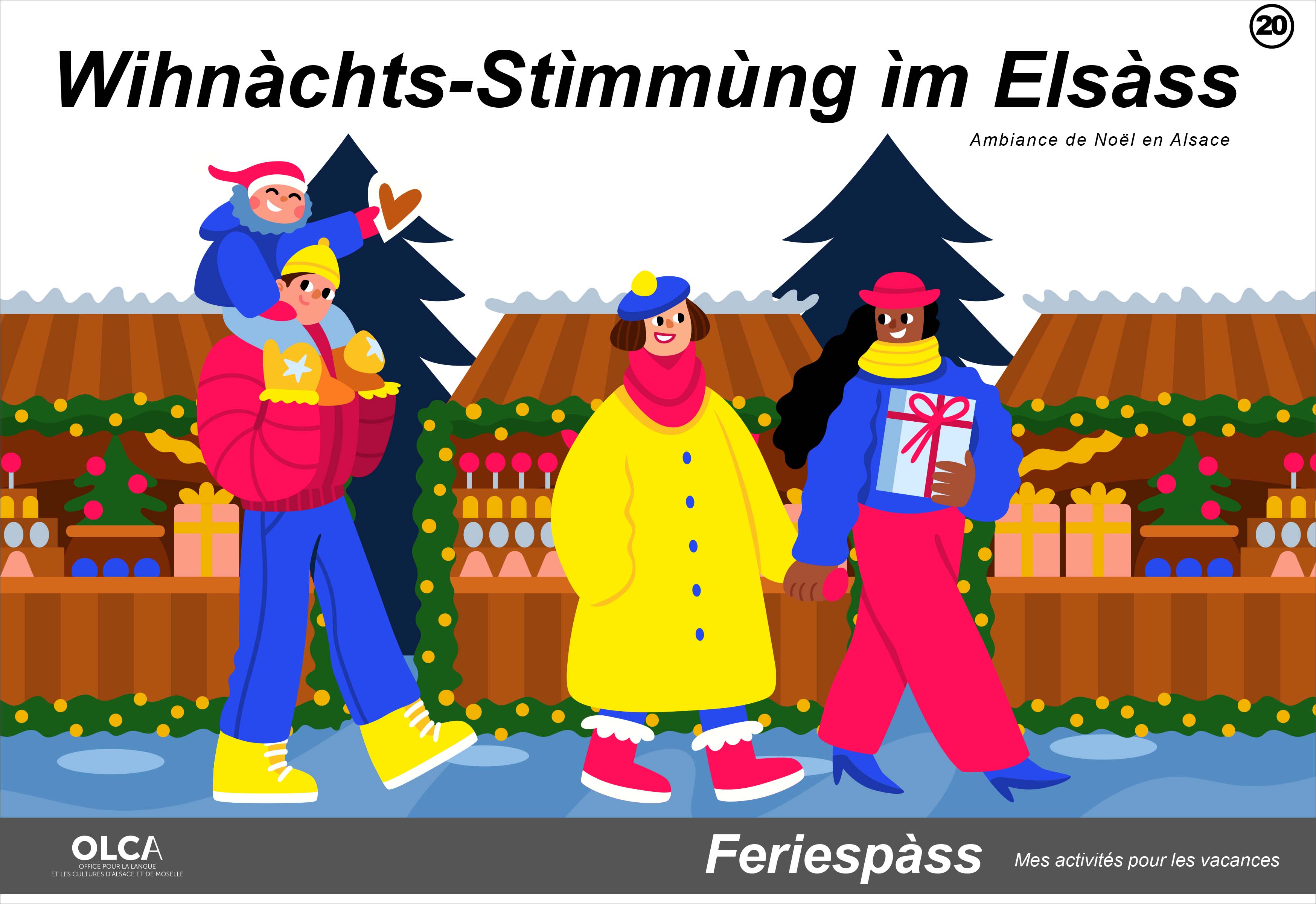 cahier d'activités en alsacien ambiance de Noël en Alsace