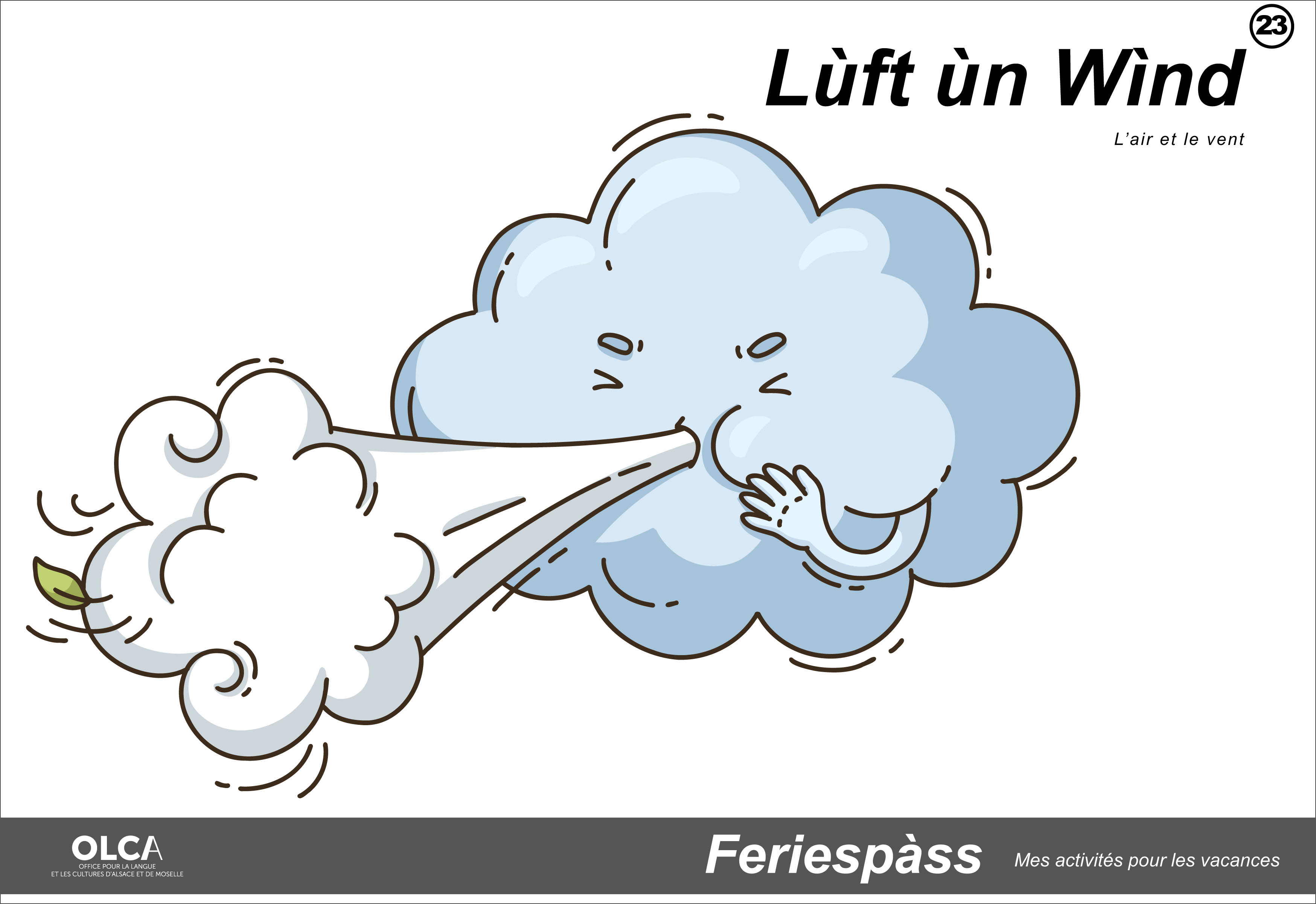 cahier d'activités en alsacien l'air et le vent